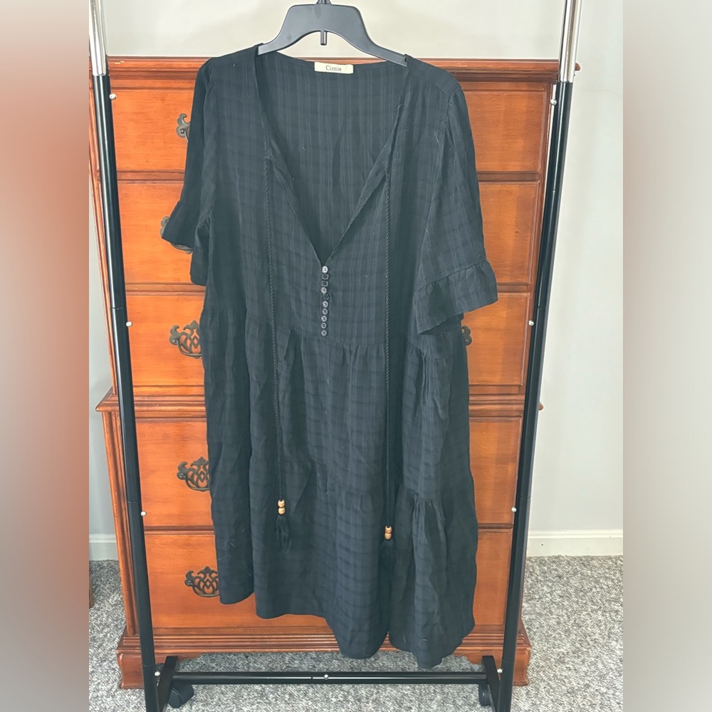 Light weight black dress perfect for summer